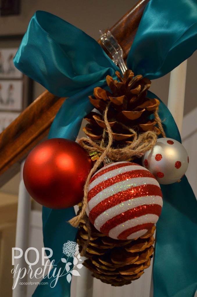 Dr. Seuss Inspired Christmas - stair railing idea