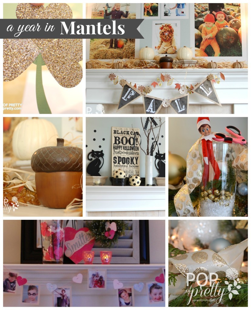 a year in mantel decorating 2013