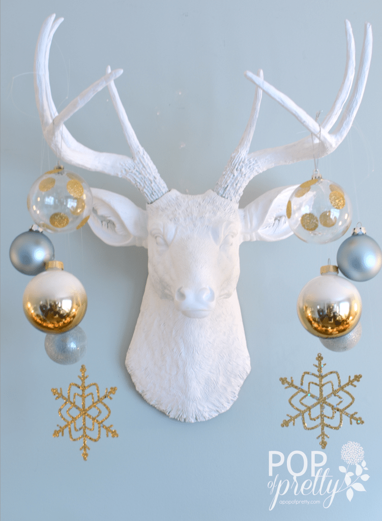 deer head with ornaments
