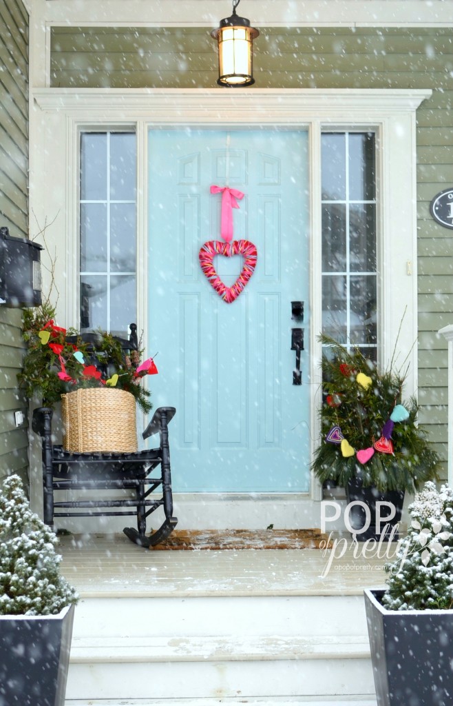 Valentines ideas front porch 2014