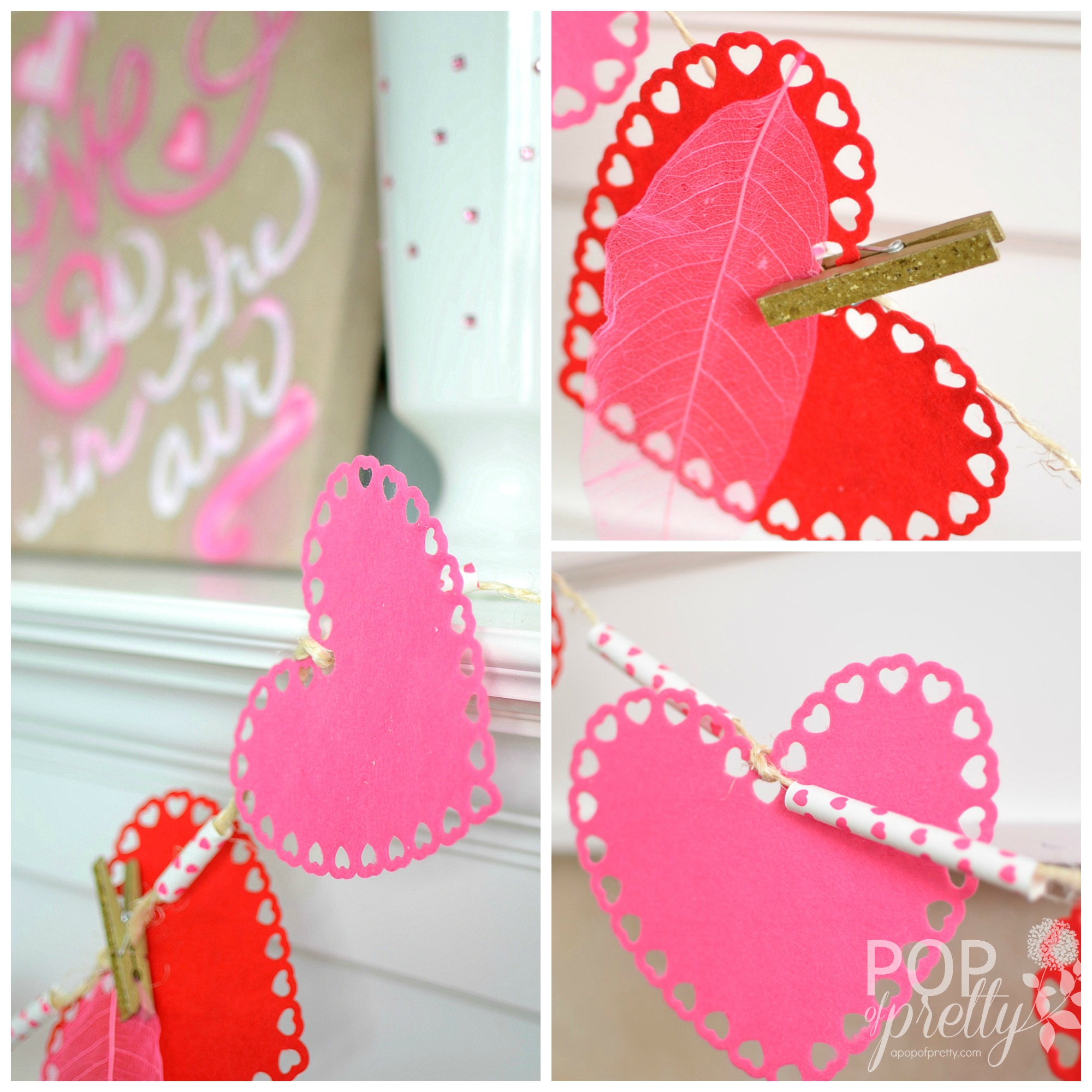 Love is in the air! {Last Minute Valentines Day Decorating} - A Pop of ...