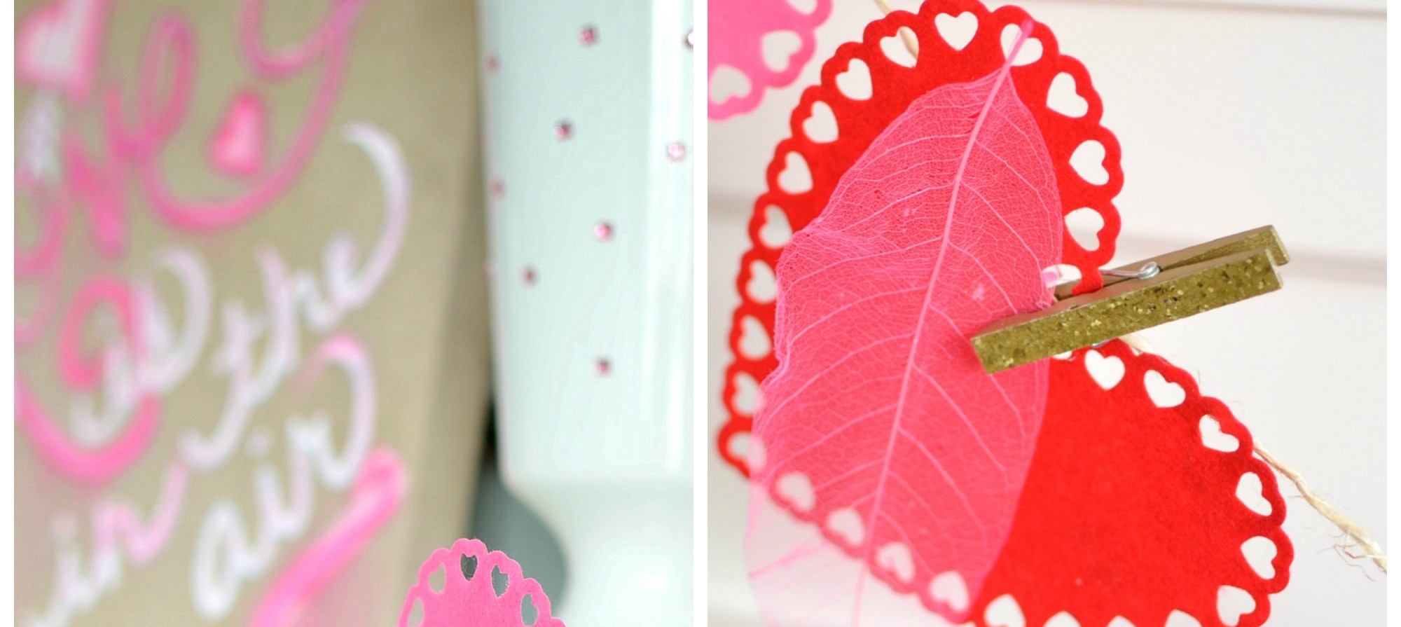Love is in the air! {Last Minute Valentines Day Decorating}