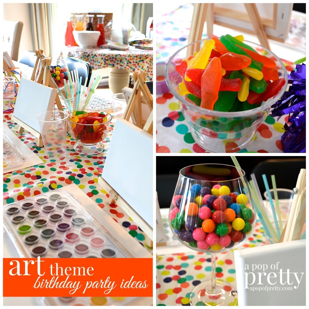 paint and sip party favors