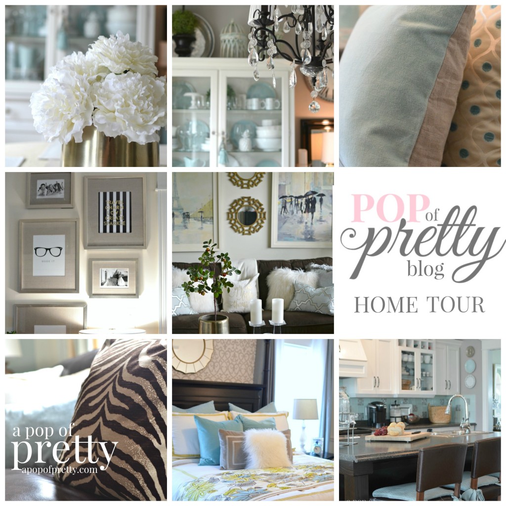 Canadian Bloggers Home Tours-  A Pop of Pretty / Home Tour Collage
