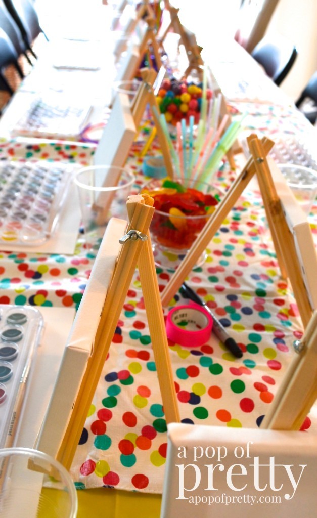 paint and sip party favors