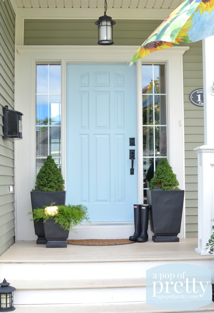 blue door color ideas - Behr Dayflower