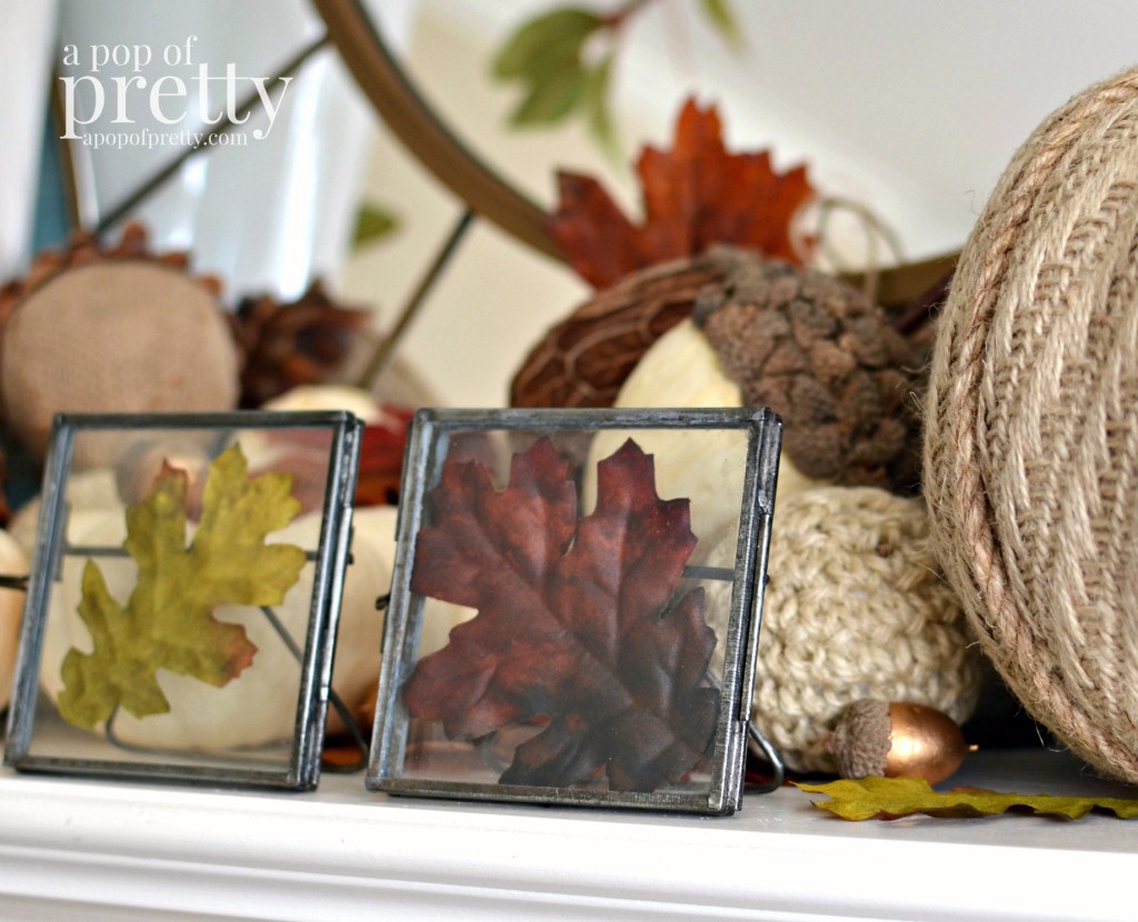 Thanksgiving Mantel : 100% Glitter-Free! - A Pop of Pretty