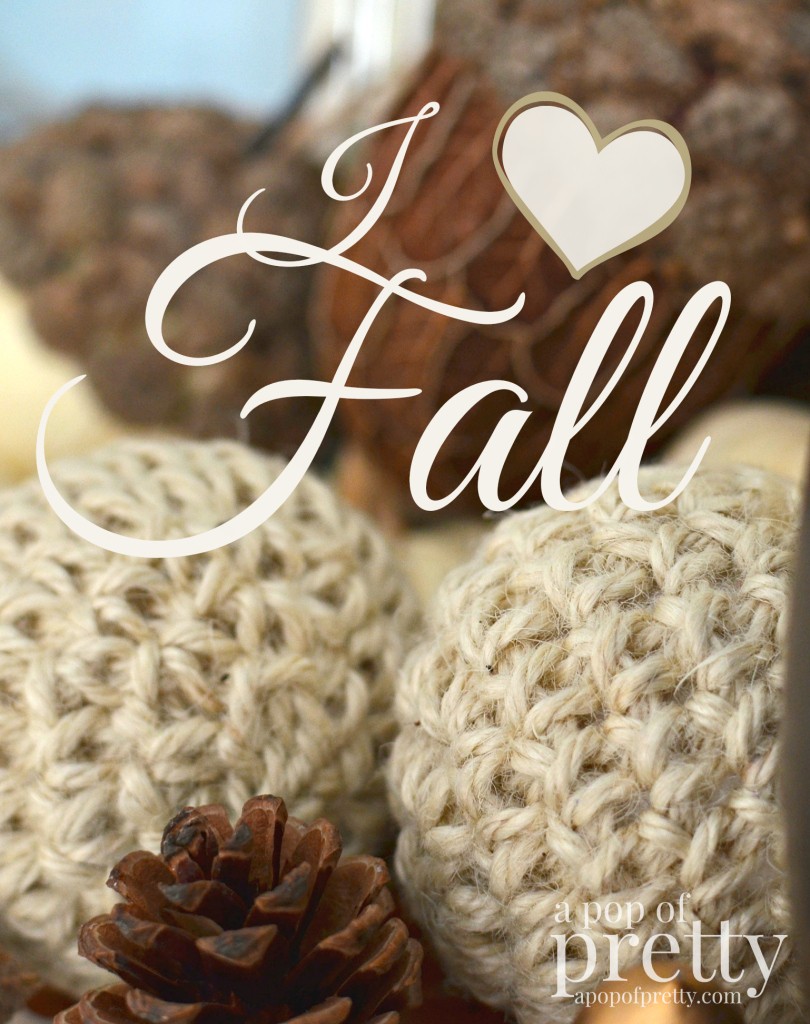 Fall decorating I love Fall