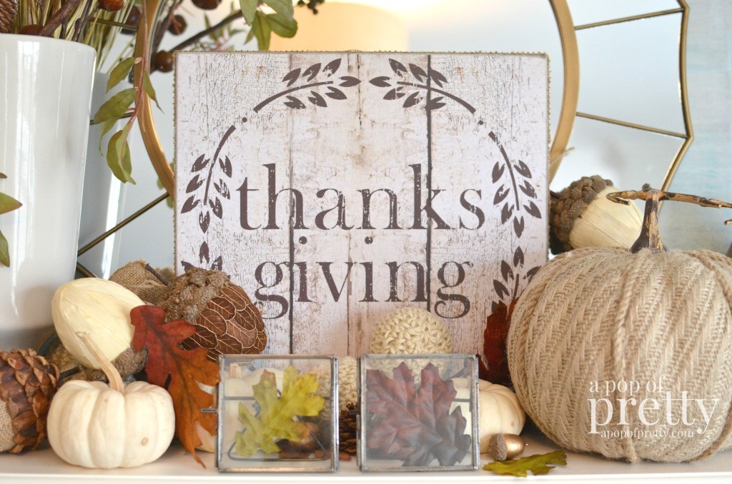 Thanksgiving mantel Decor 2