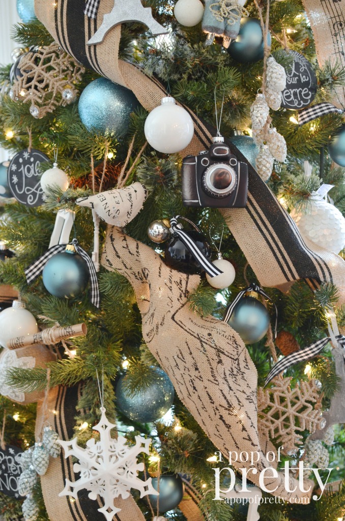 White Peacock Christmas Ornament