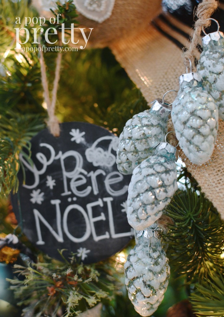 French inspired Christmas tree decorations 7