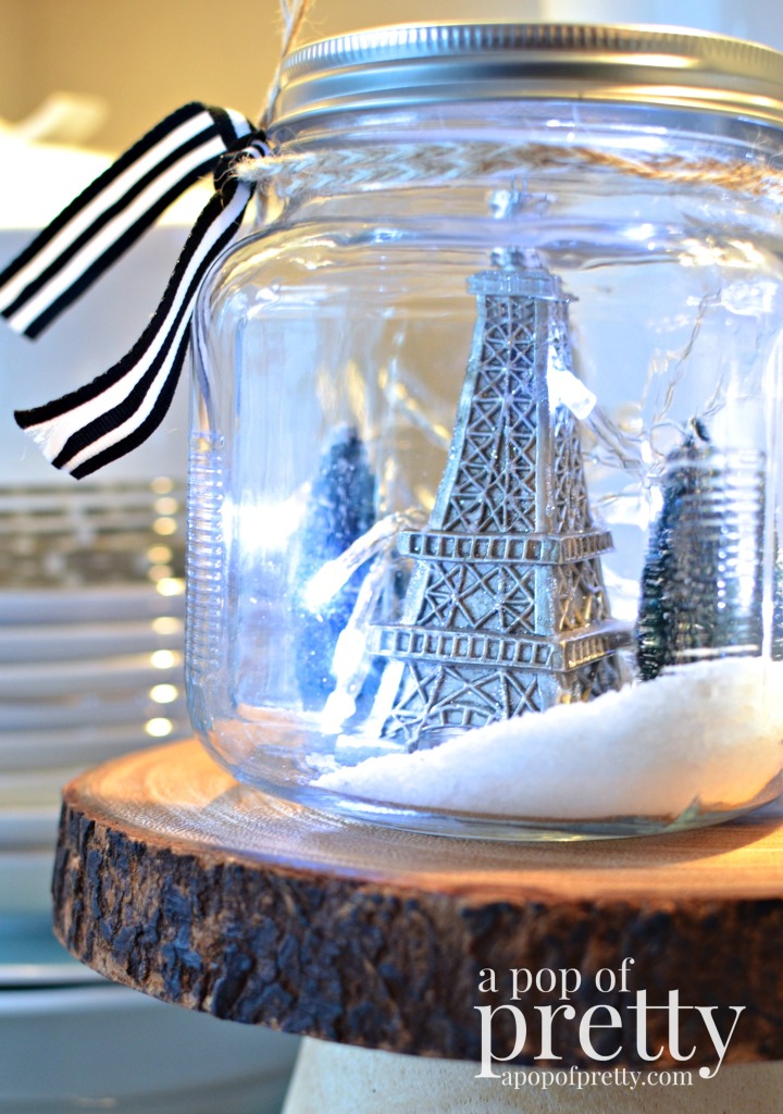 French inspired snow globe