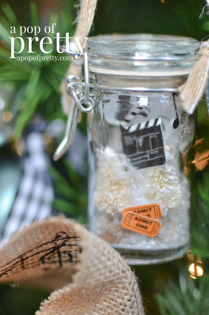 DIY Christmas Ornament: Spice Jar Snow Globe - A Pop of Pretty