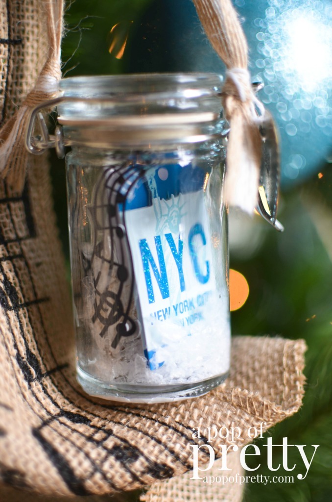 DIY Christmas Ornament: Spice Jar Snow Globe - A Pop of Pretty