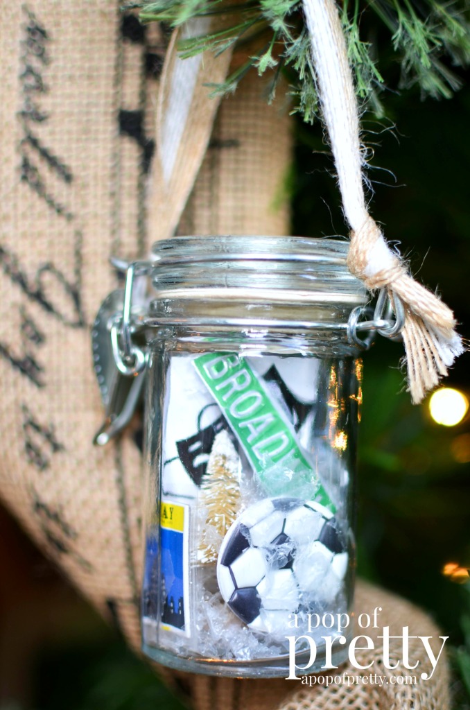 Personalized DIY Christmas Ornament jars