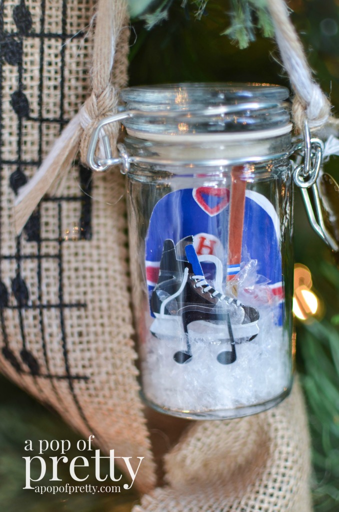DIY Christmas Ornament Spice Jars