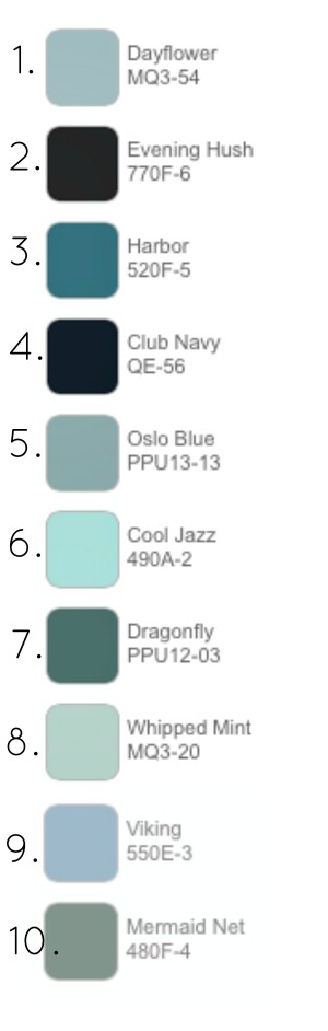 10 Pretty Blue Front Door Colour Ideas (Paint Names) - A Pop of Pretty