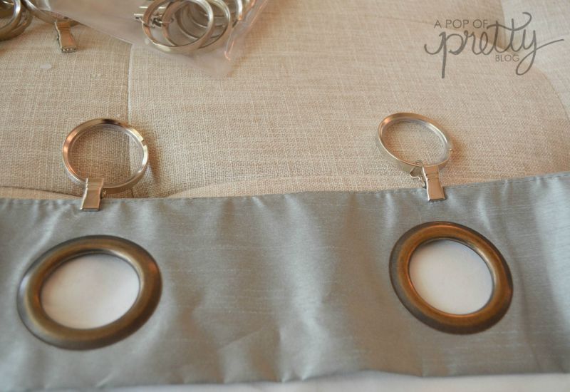 Curtain Hack Tutorial (No Sew) Grommet Curtains to Pleated Drapes A Pop of Pretty