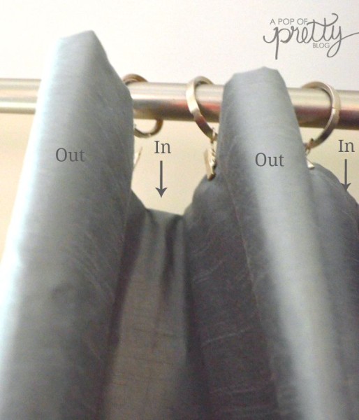 curtain hack  folded pleats