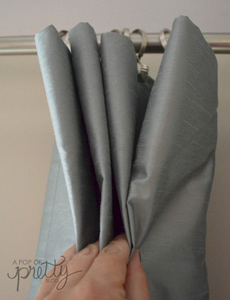 pleated curtain hack