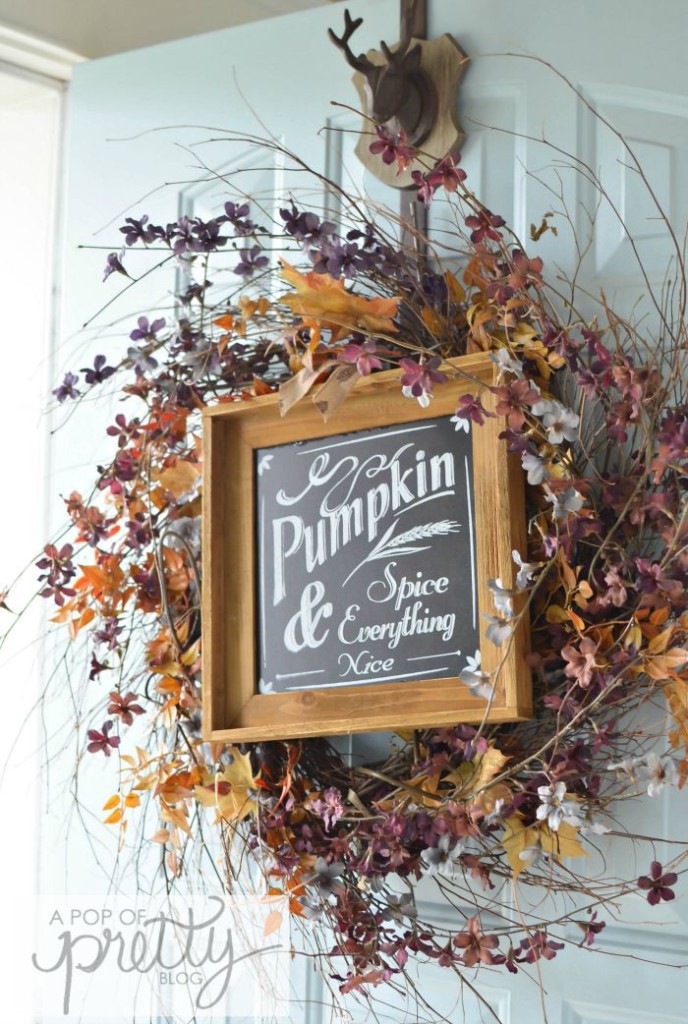 Canadian Bloggers Home Tours - Fall Wreath