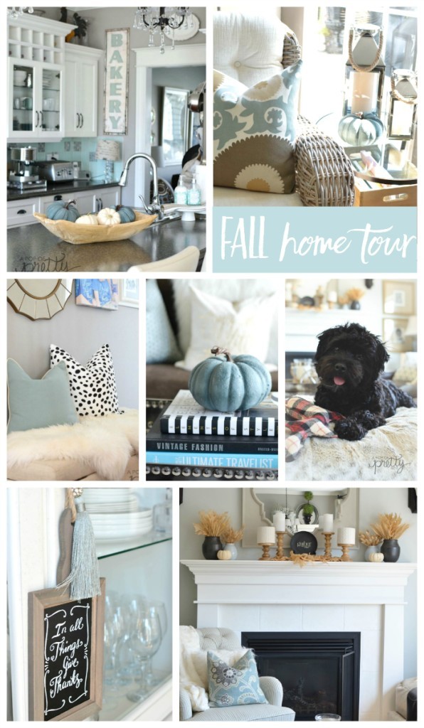 The Canadian Bloggers Home Tours (Fall Decorating) - Featured: A Pop of Pretty Blog