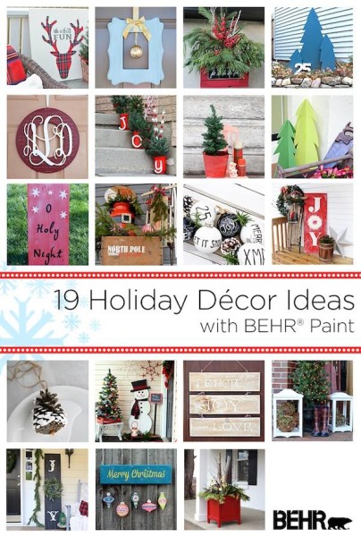 Behr Holiday Decor Ideas Collage