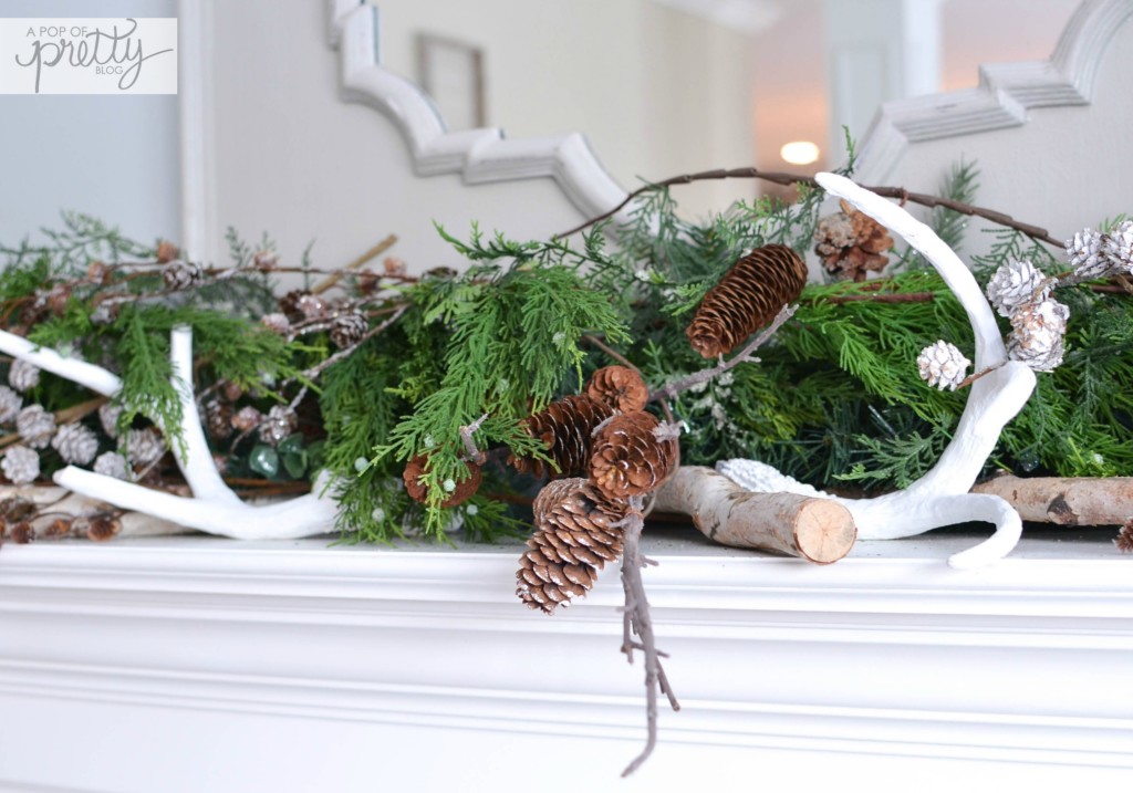 Winter Mantel - antlers