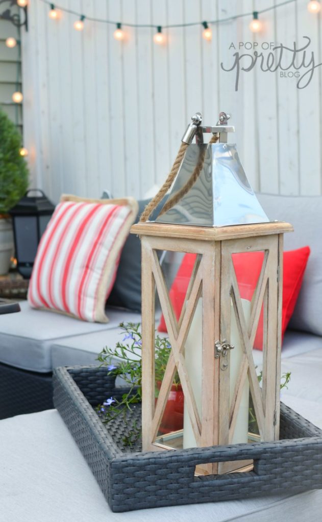 summer decorating outdoor lantern