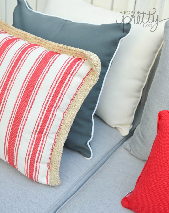 summer decorating toss pillows