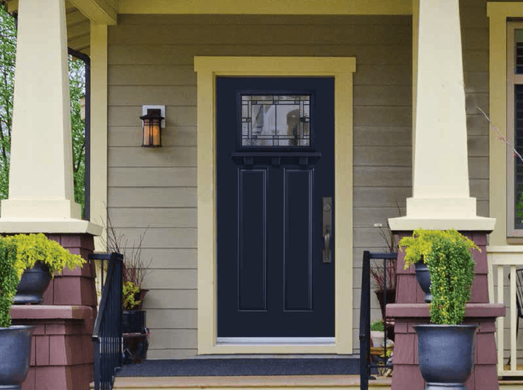 Craftsman home exterior - Masonite door