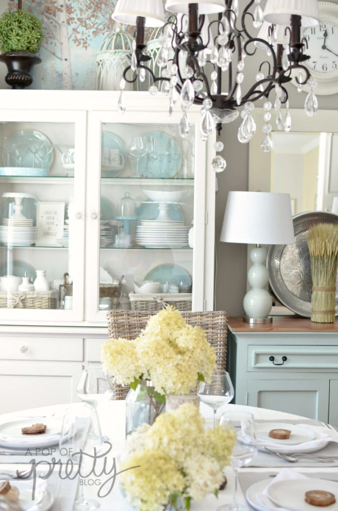 white kitchen fall decor