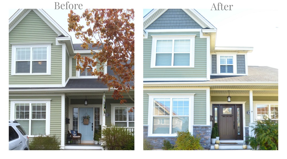 Masonite craftsman front door before and after - house