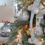 winter wonderland Christmas tree decorating
