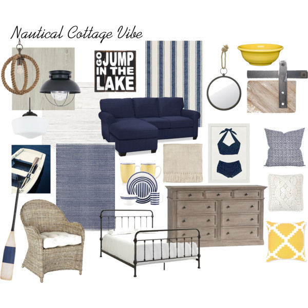 nautical cottage moodboard