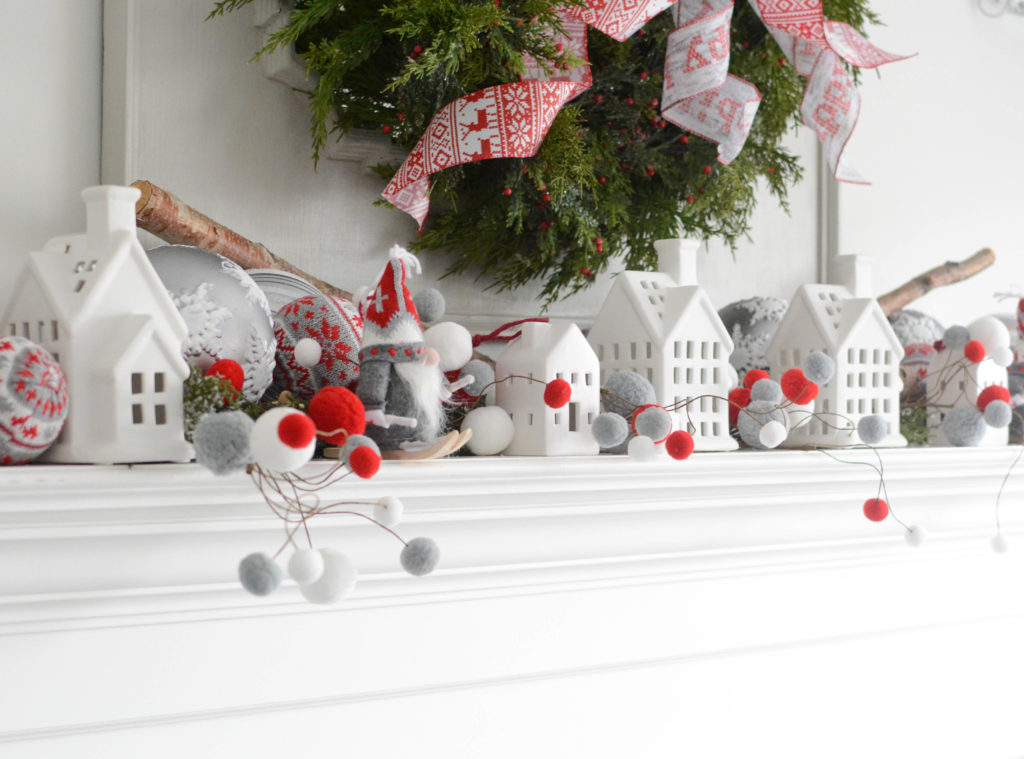 Nordic Christmas mantel