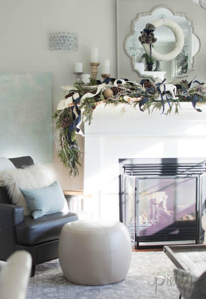 How to hang greenery on a mantel - 2 easy ways