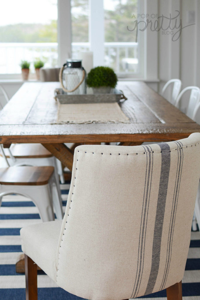 reclaimed trestle dining table