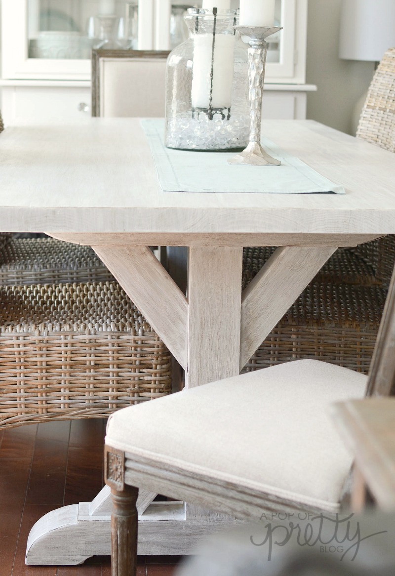 gorgeous trestle dining table