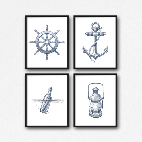 nautical art etsy