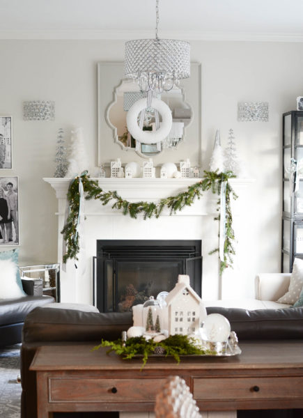 White Christmas Theme Decor Tips + Ideas (Home Tour) - A Pop of Pretty