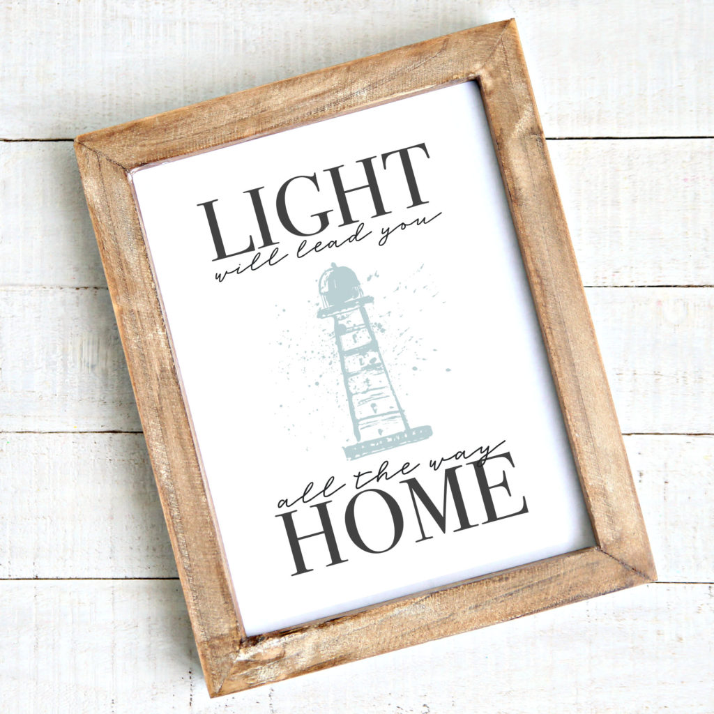 Free Print Coastal Lighthouse