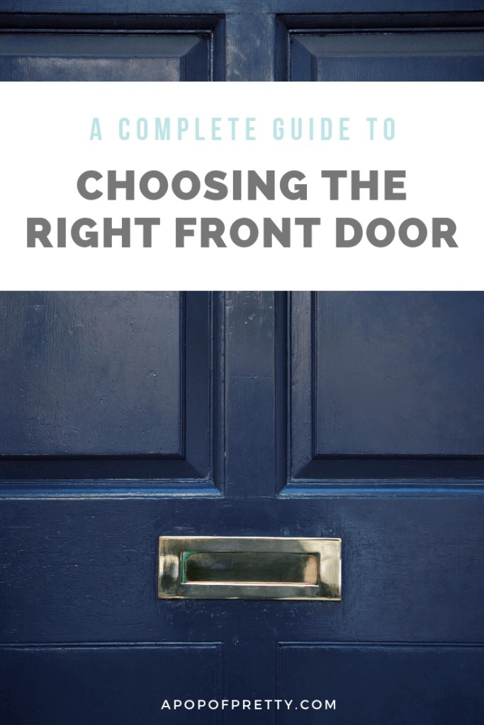how to choose the right front door