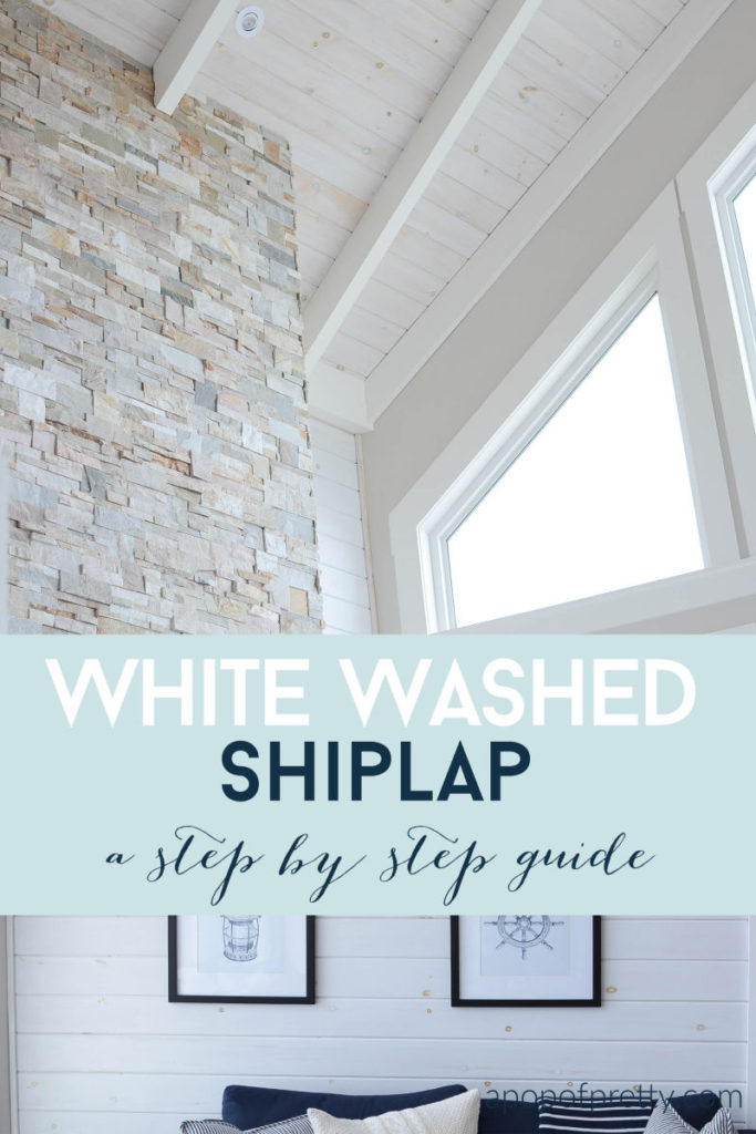 white wash shiplap tutorial