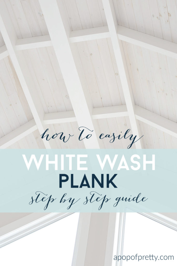 how to white wash shiplap plank