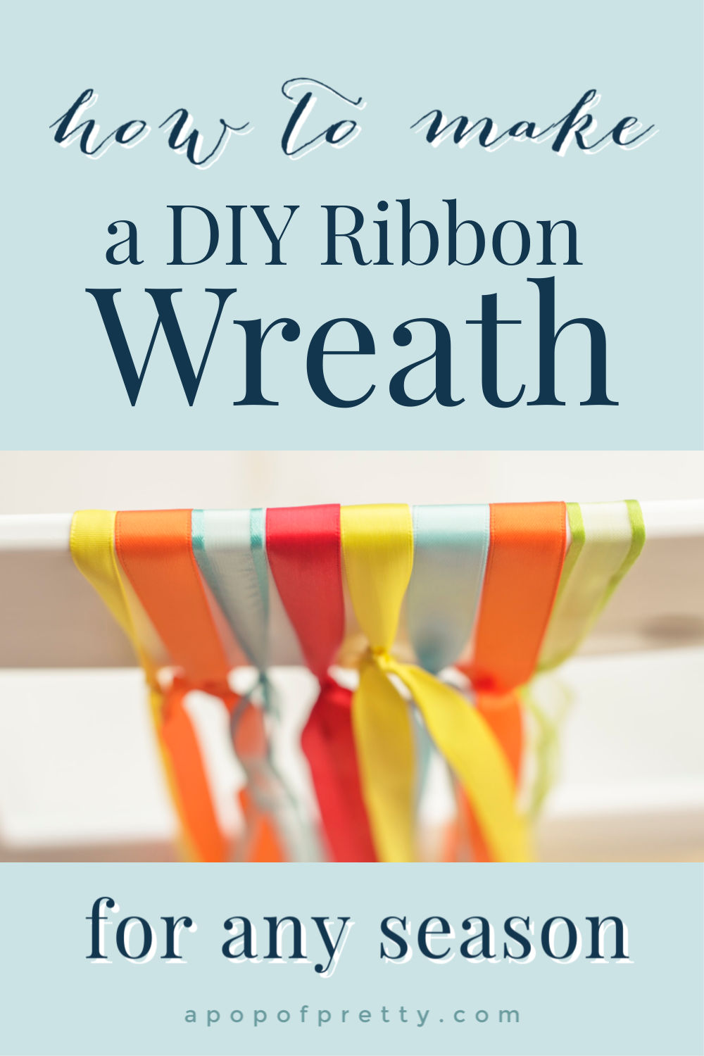 DIY Ribbon Wreath (Halloween or any Season) A Pop of Pretty