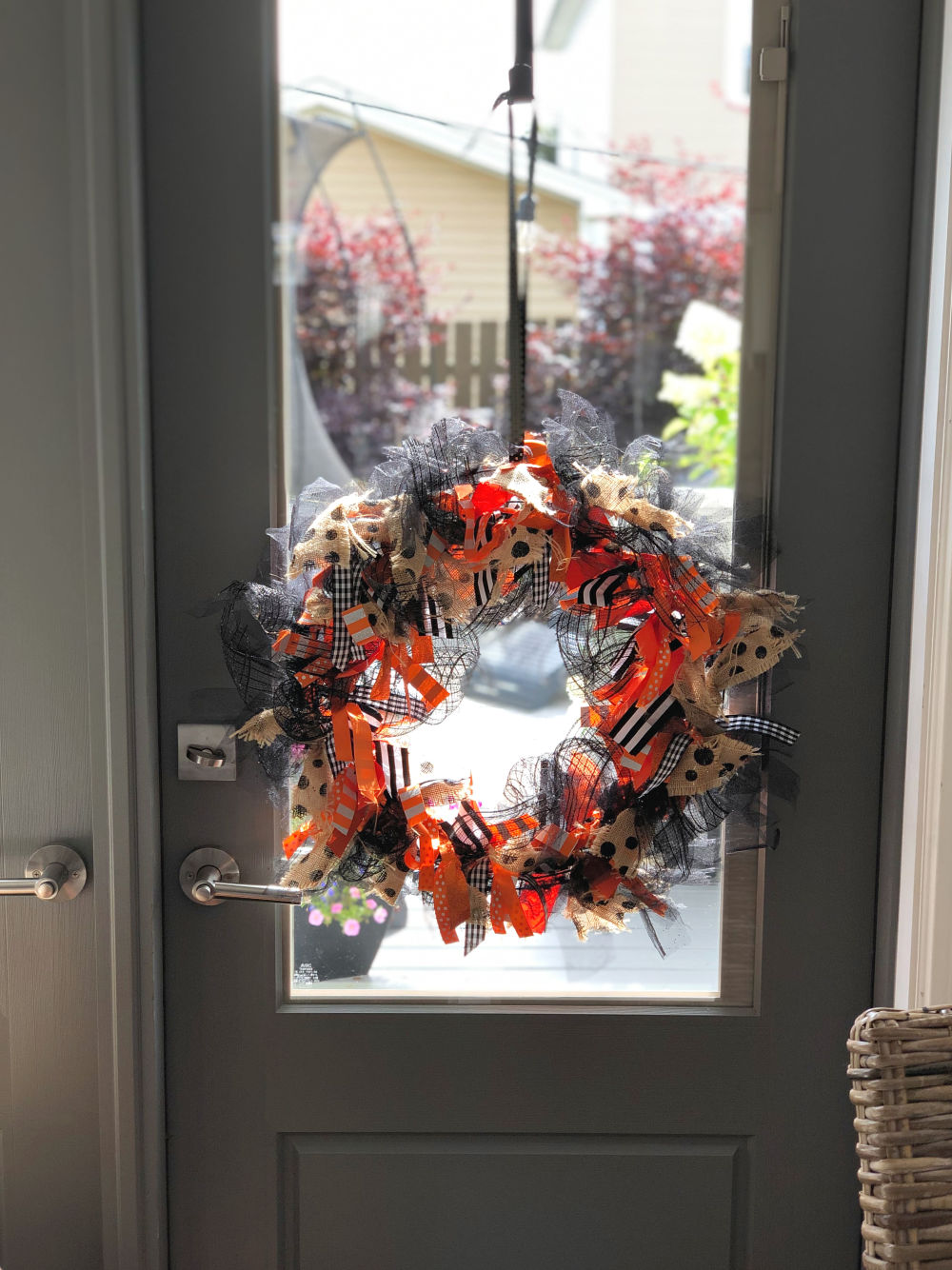 DIY Ribbon Wreath (Halloween or any Season) A Pop of Pretty