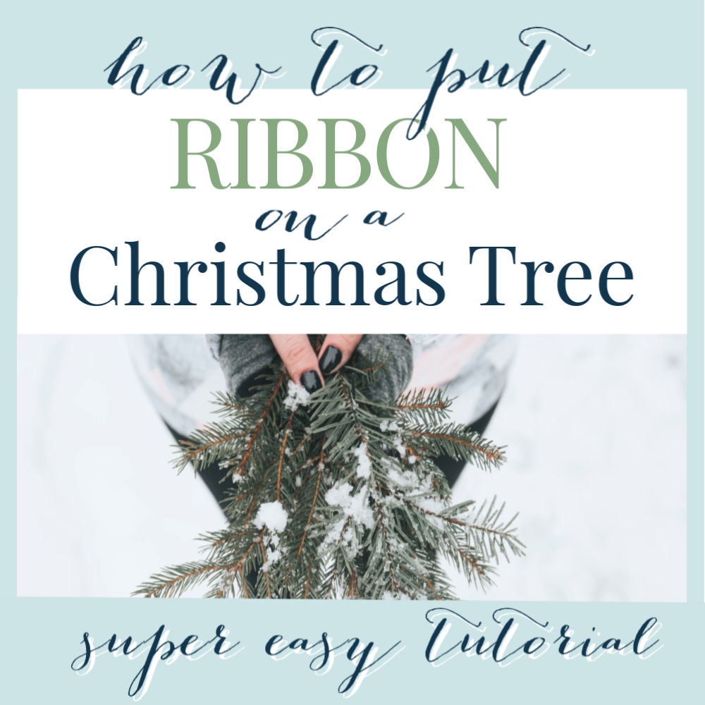 how to put ribbon on your Christmas tree