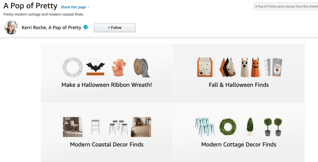 A Pop of Pretty Blog Amazon Storefront