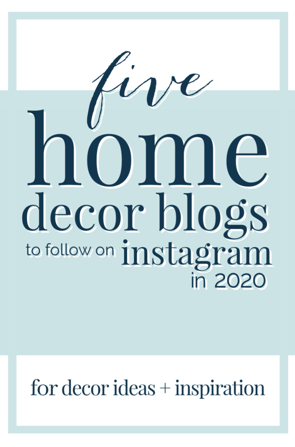 Home Decor Blogs 2020: 5 Inspirational Instagrams - A Pop of Pretty